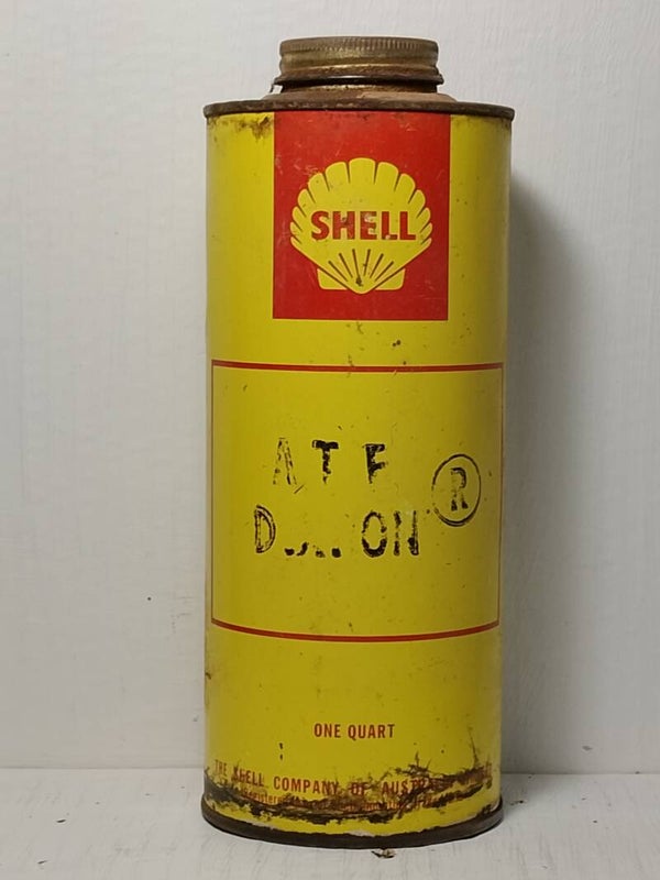 Vintage Shell ATF dexon one quart tin.