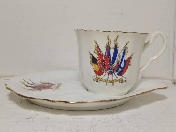 WW1 Souvenir Ware Cup and Saucer.