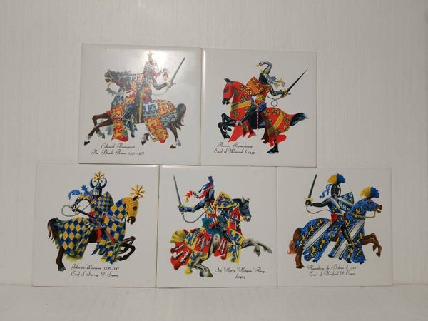 Mid Century Medieval Knight Tiles