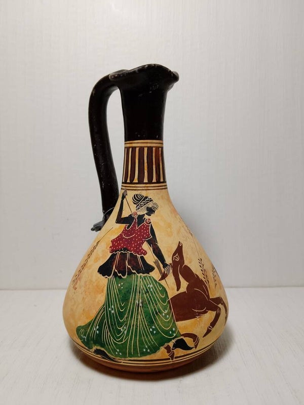 Vintage Hand Made Greek Period Replica of a wine decanter.