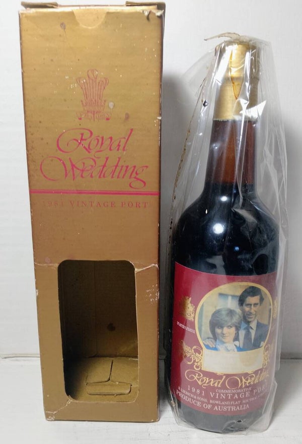 1981 Royal Wedding Vintage Port Made by Liebich and Sons from Barossa Valley.