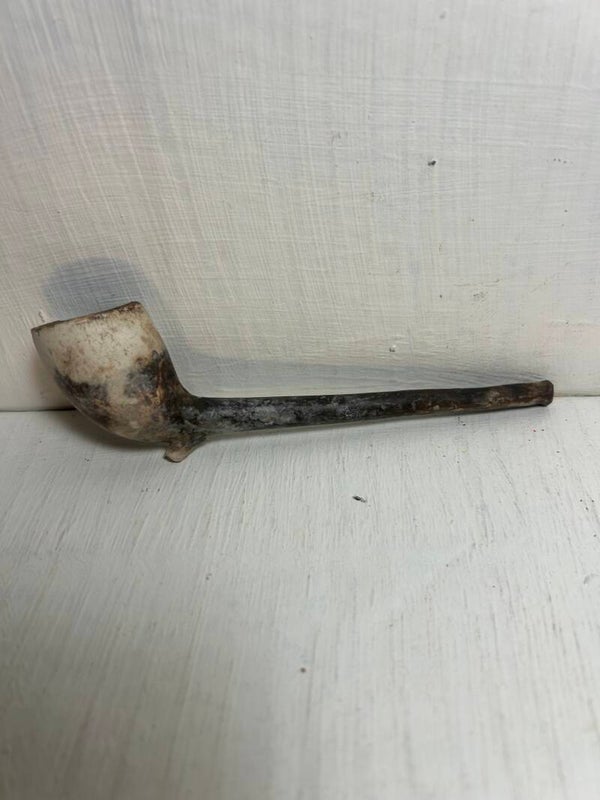 Used Antique Clay Pipe