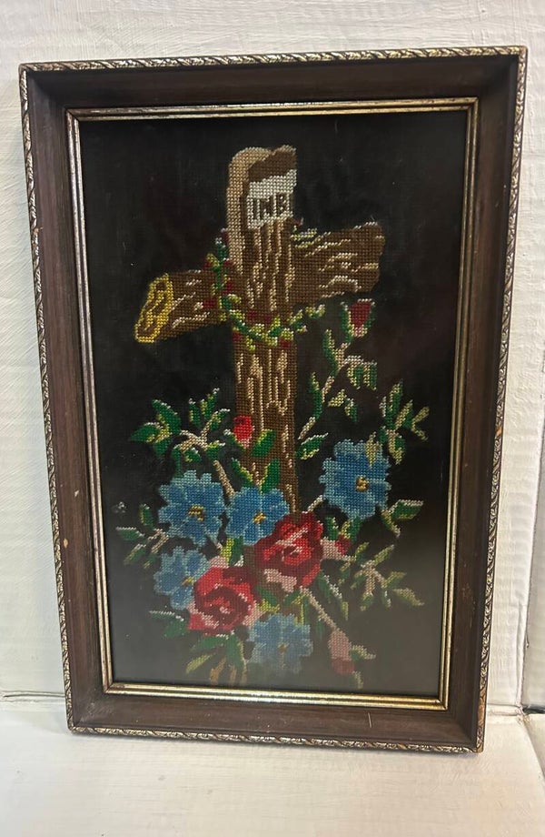 Vintage Religious Tapestry