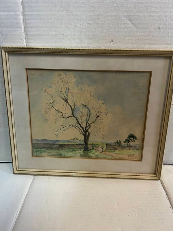Watercolour on paper by E.S. Gill