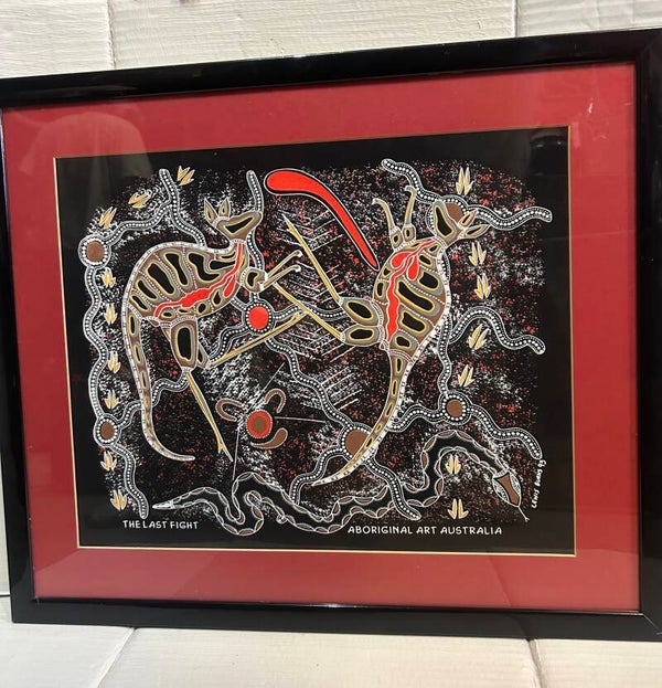 The Last Fight by indigenous artist Lewis Burns