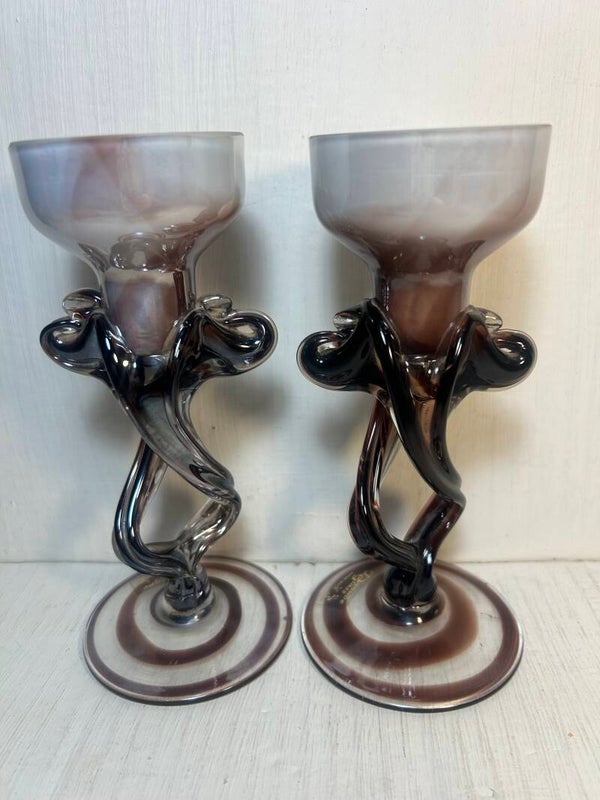 Art Glass Candleholders by Danube