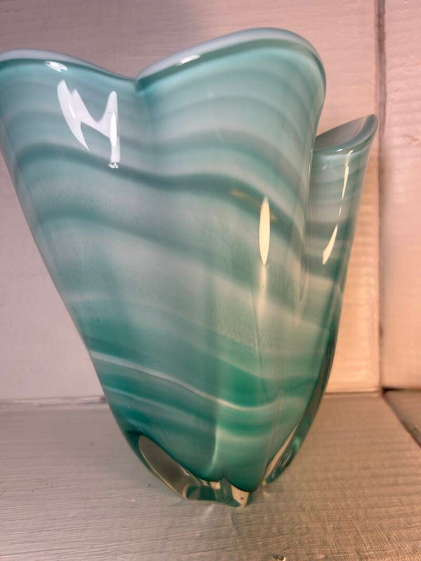 Large Free Form Glass Vase