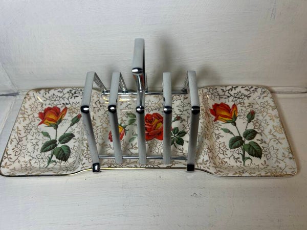 ‘Rose Marie’ Toast Rack and Jam/Preserve Dish
