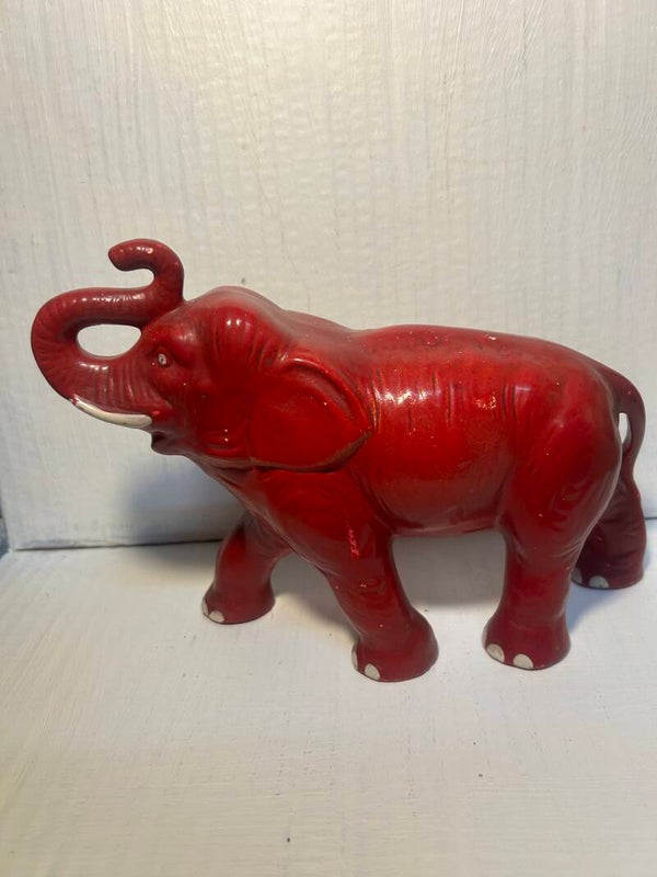 Vintage Red Elephant by Sylvac
