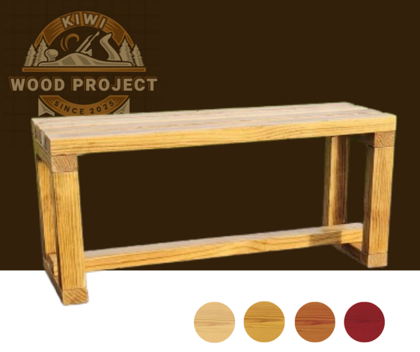1m Wooden Bench Seat