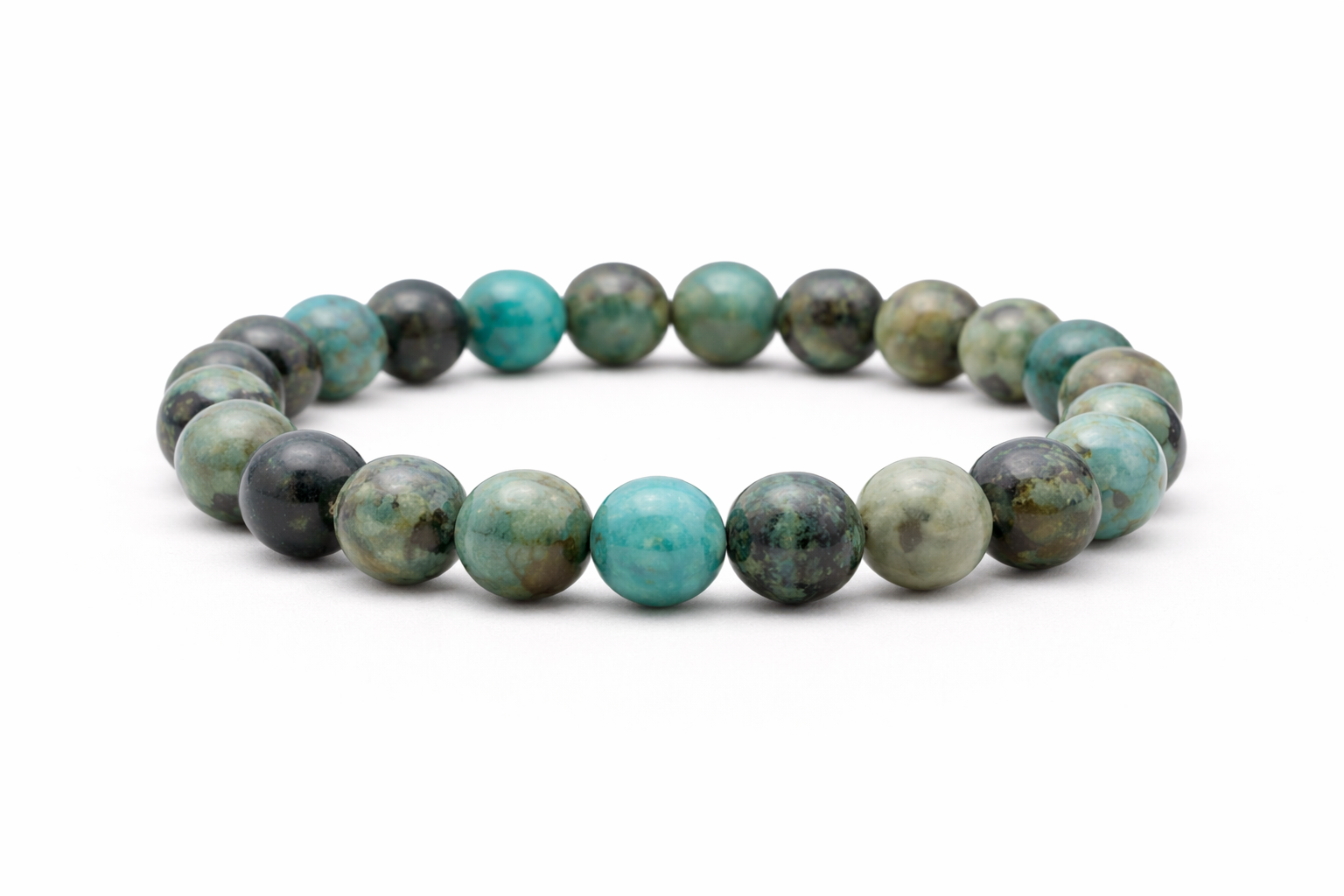 Afrikaanse Turkoois 8mm (armband, kogel)
