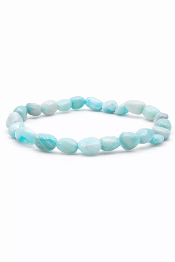 Amazoniet 6-8mm (armband, trommelsteentjes)