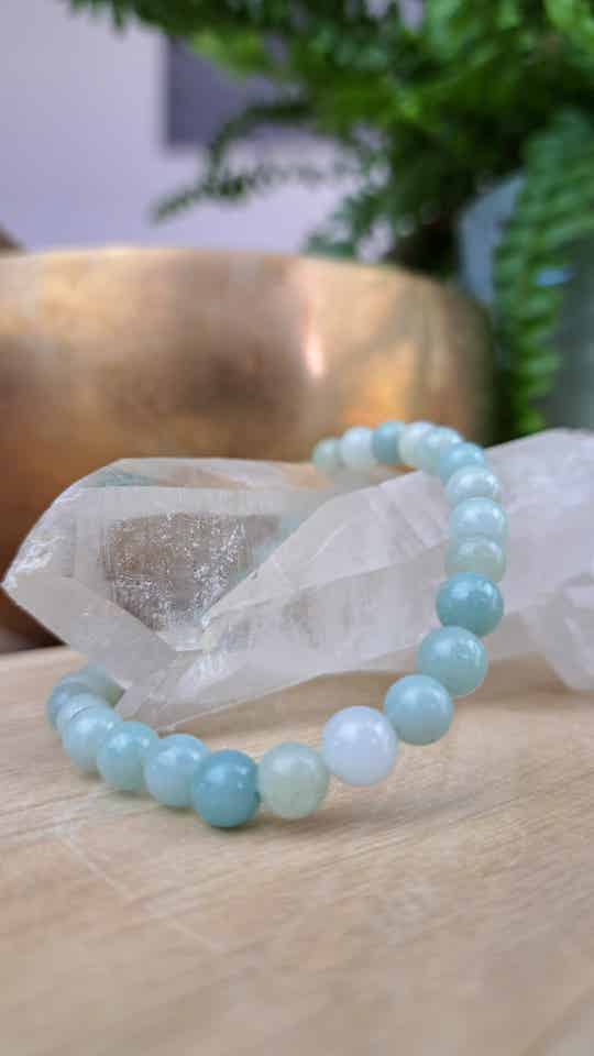 Amazoniet AA 6mm (armband, kogel)