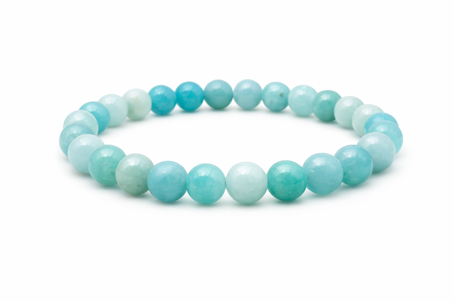 Amazoniet A Brasil 8mm (armband, kogel)