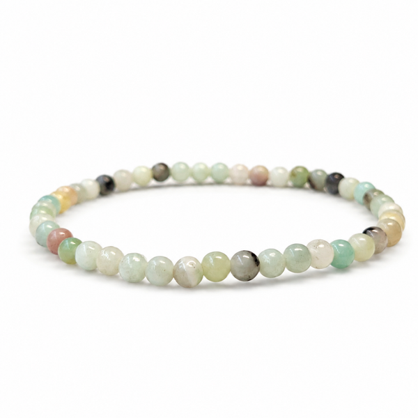 Amazoniet mix armband 4 mm