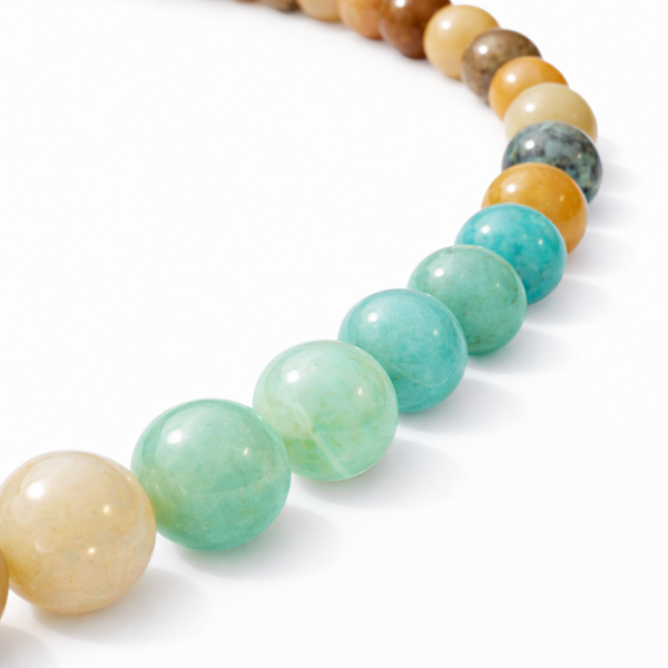Amazoniet mix ketting