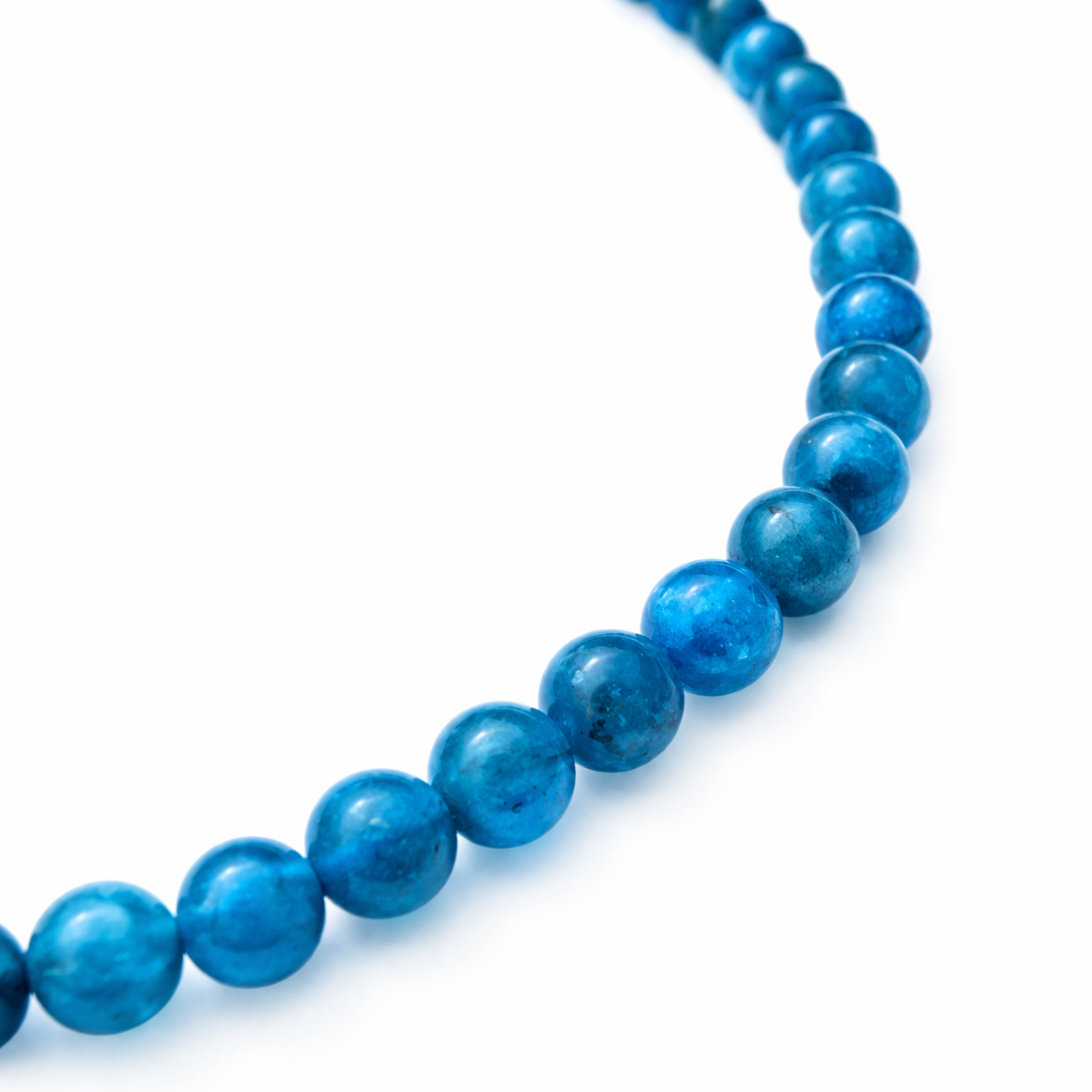 Blauwe Apatiet ketting 4mm