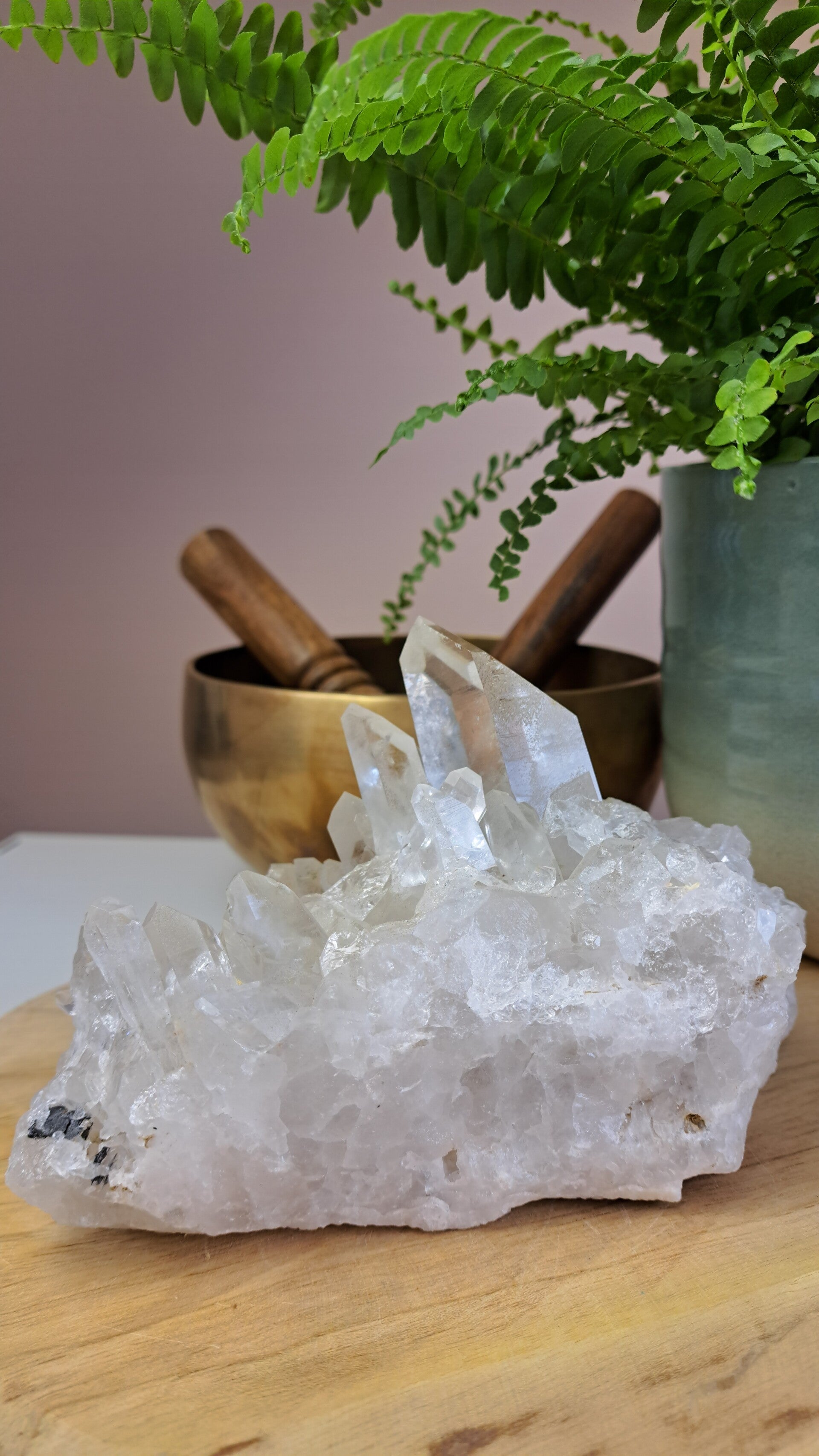 Bergkristal cluster nr. 20 (XXL)