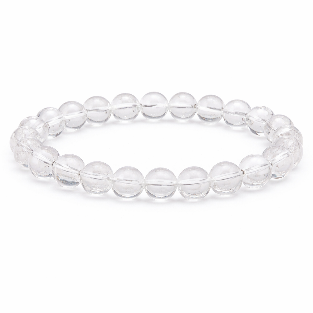 Bergkristal AA 6mm (armband, kogel)