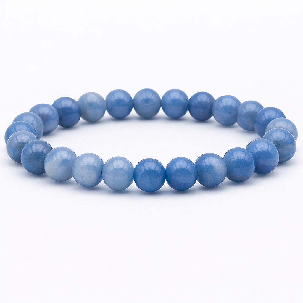 Blauwe Aventurijn 8mm (armband, kogel)