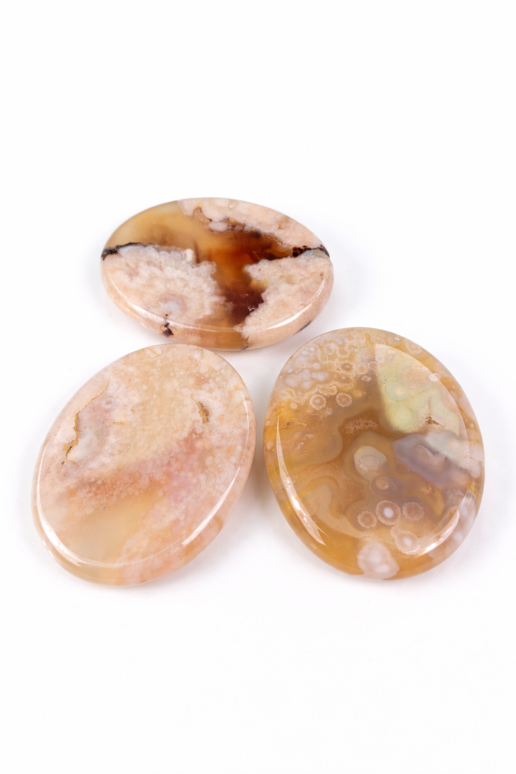 agaat duimsteen worriestone stressstone bloemagaat crazy lace