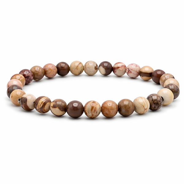 Bruine Jaspis 6mm (armband, kogel)