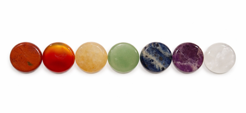 chakra set oplegstenen energie meridianen