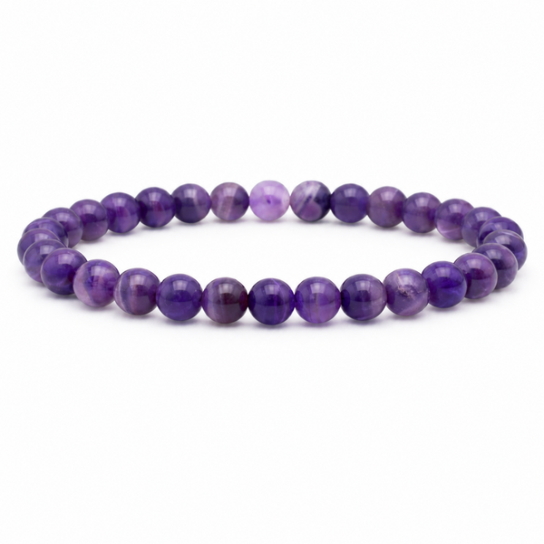 Amethist Chevron armband 6 of 8 mm