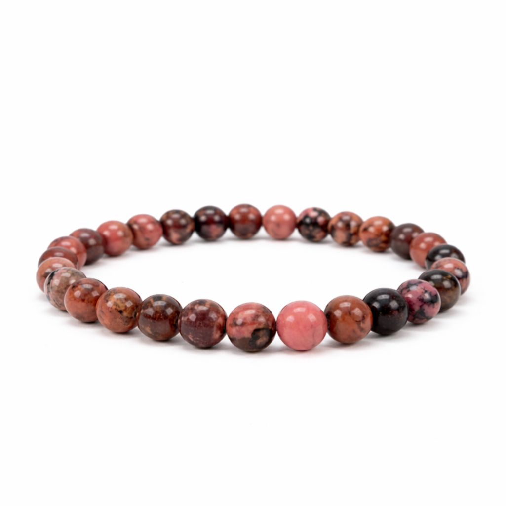 Rhodoniet Madagascar 8mm (armband, kogel)