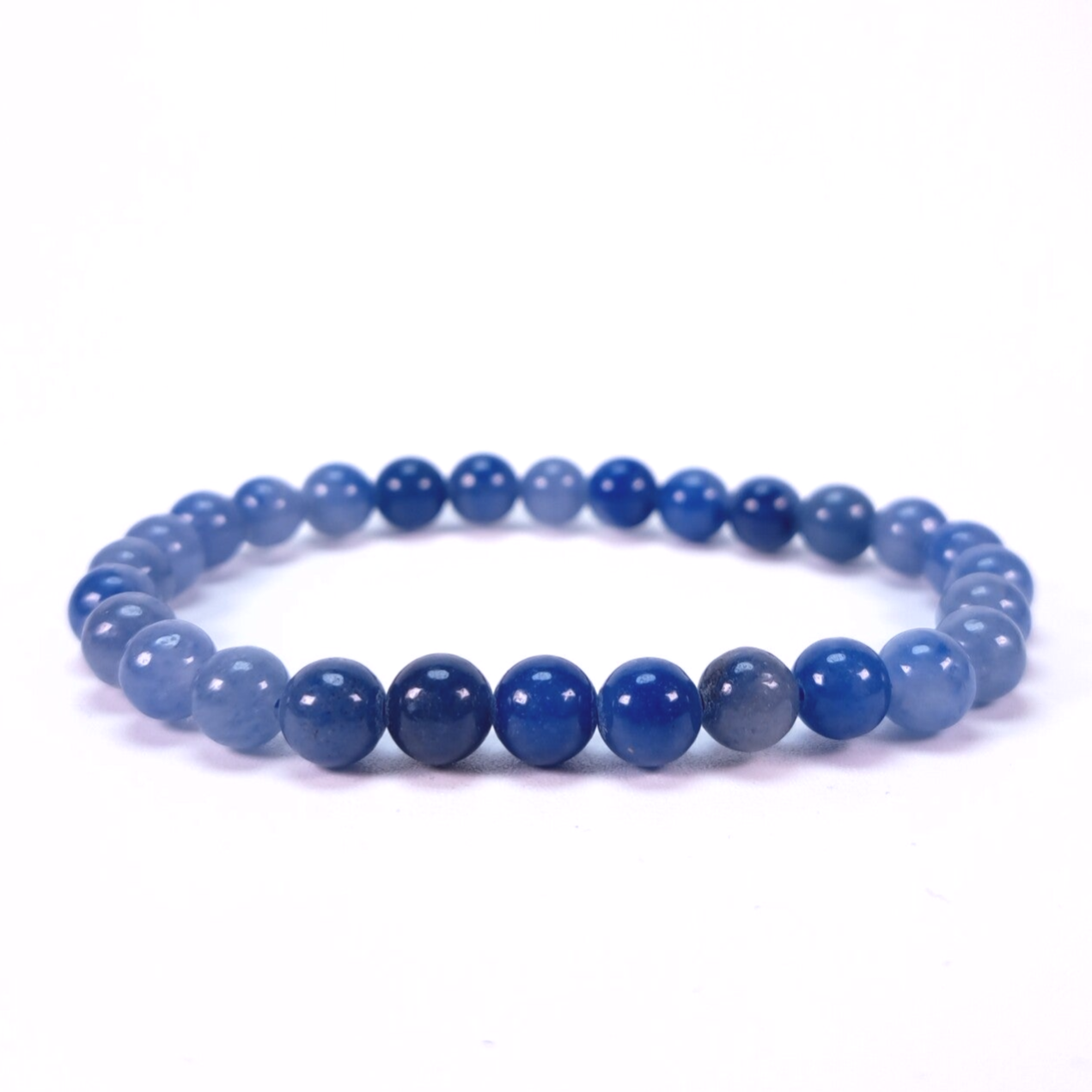 Blauwe Aventurijn 6mm (armband, kogel)
