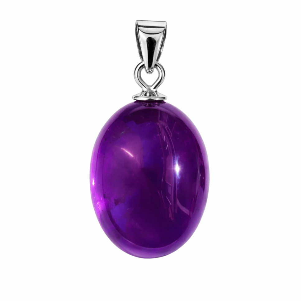 Amethist AAA hanger ovaal