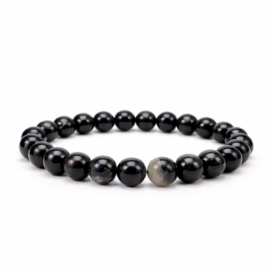 Zwarte Toermalijn 10mm (armband, kogel)