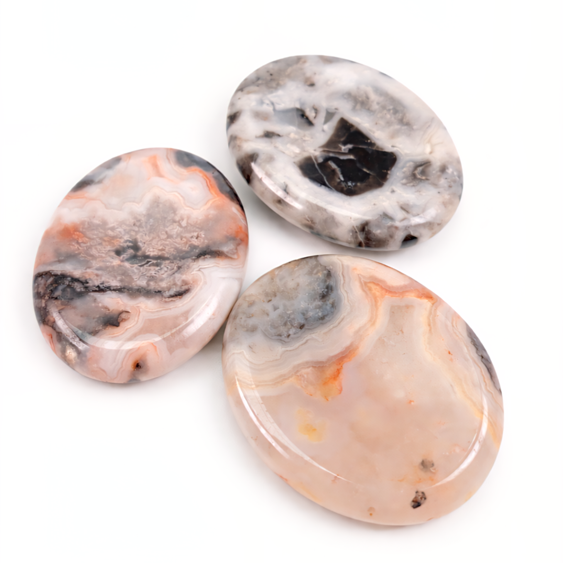 Crazy Lace Agaat Duimsteen | Worry stone | Stress steen