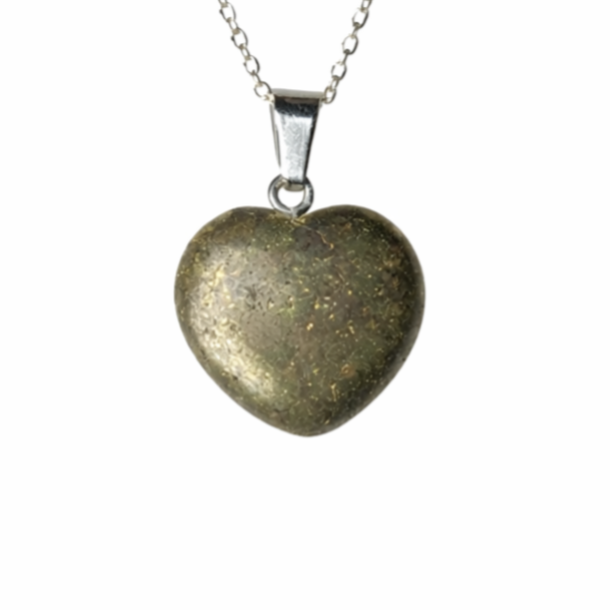 Pyriet hangertjes ketting hart rond gepolijst