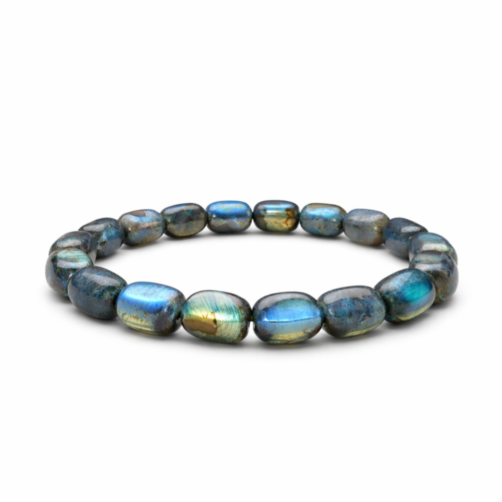 Labradoriet armband ovaal 8 mm