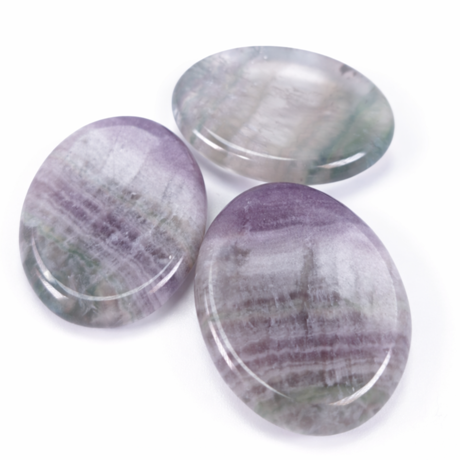 Fluoriet Duimsteen | Worry stone | Stress steen
