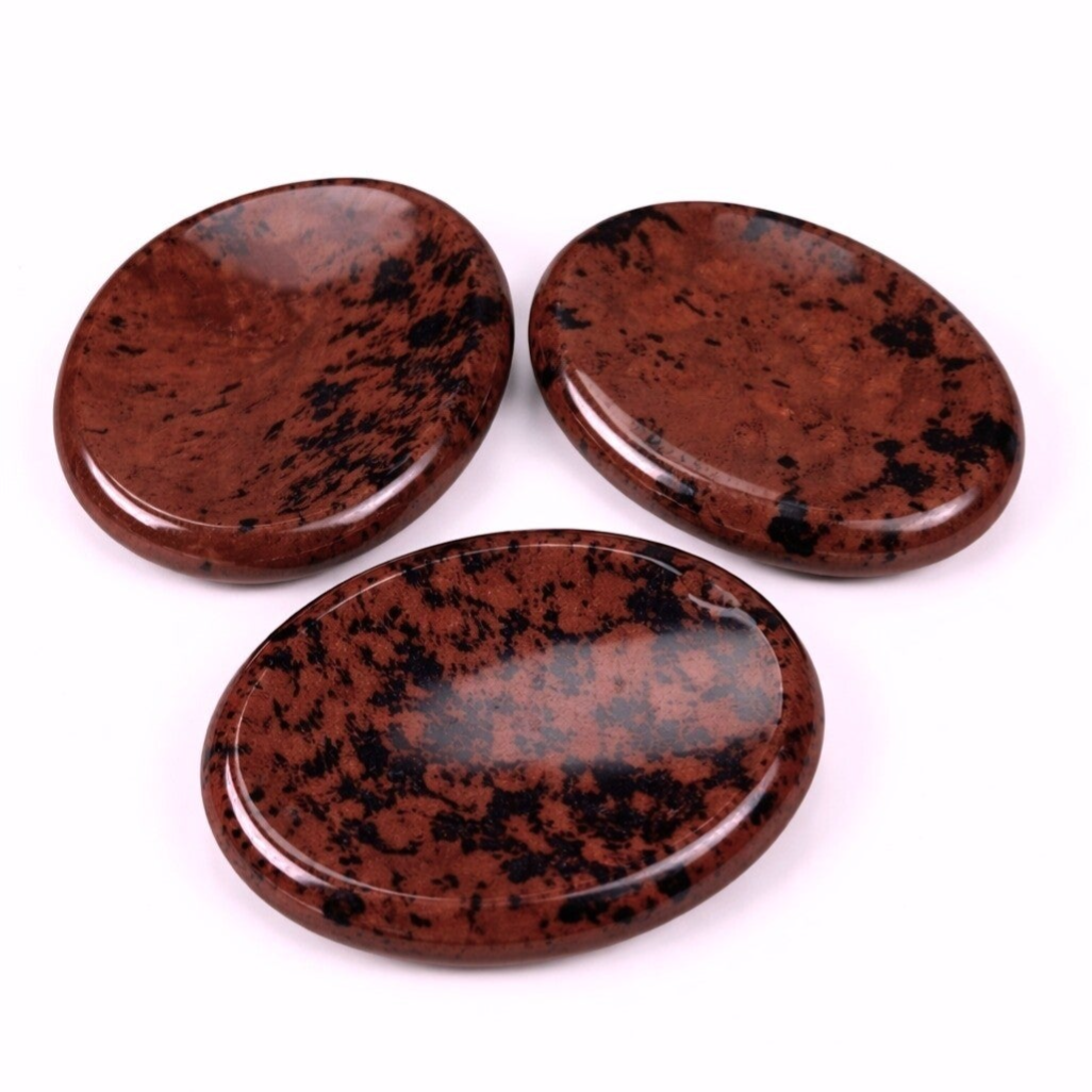 Mahonie Obsidiaan Duimsteen