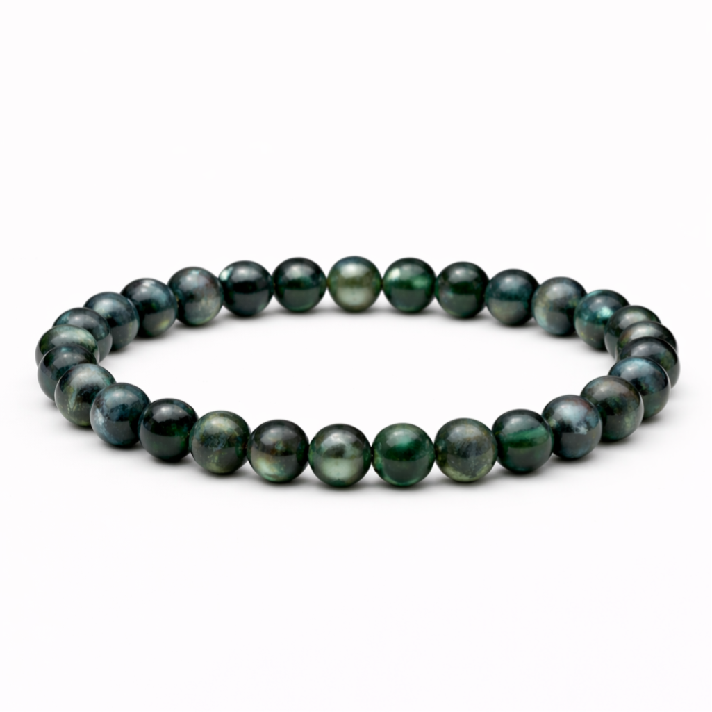 Groene Mica (Muscoviet) armband rond