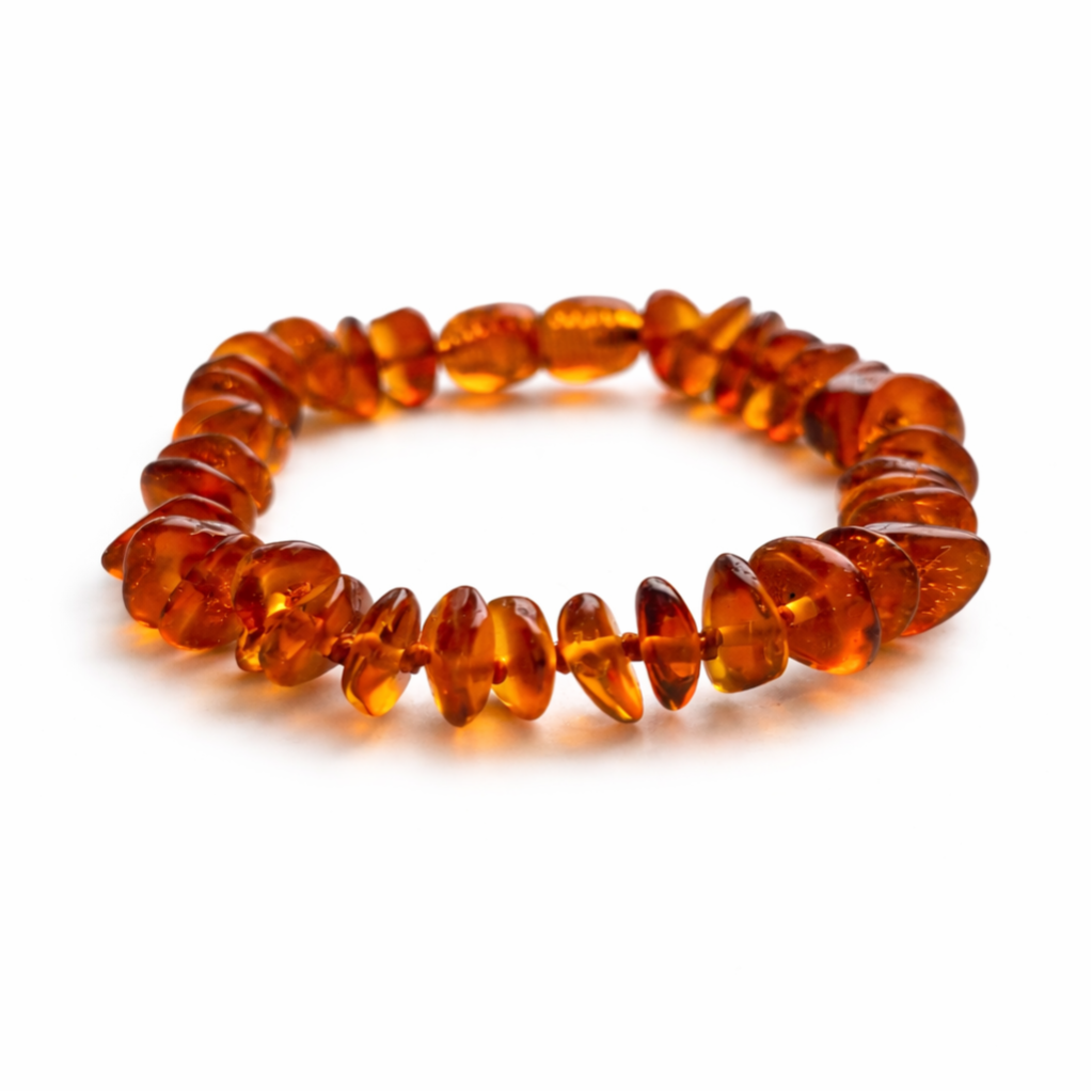 Barnsteen kinderarmband bij doorkomende tandjes