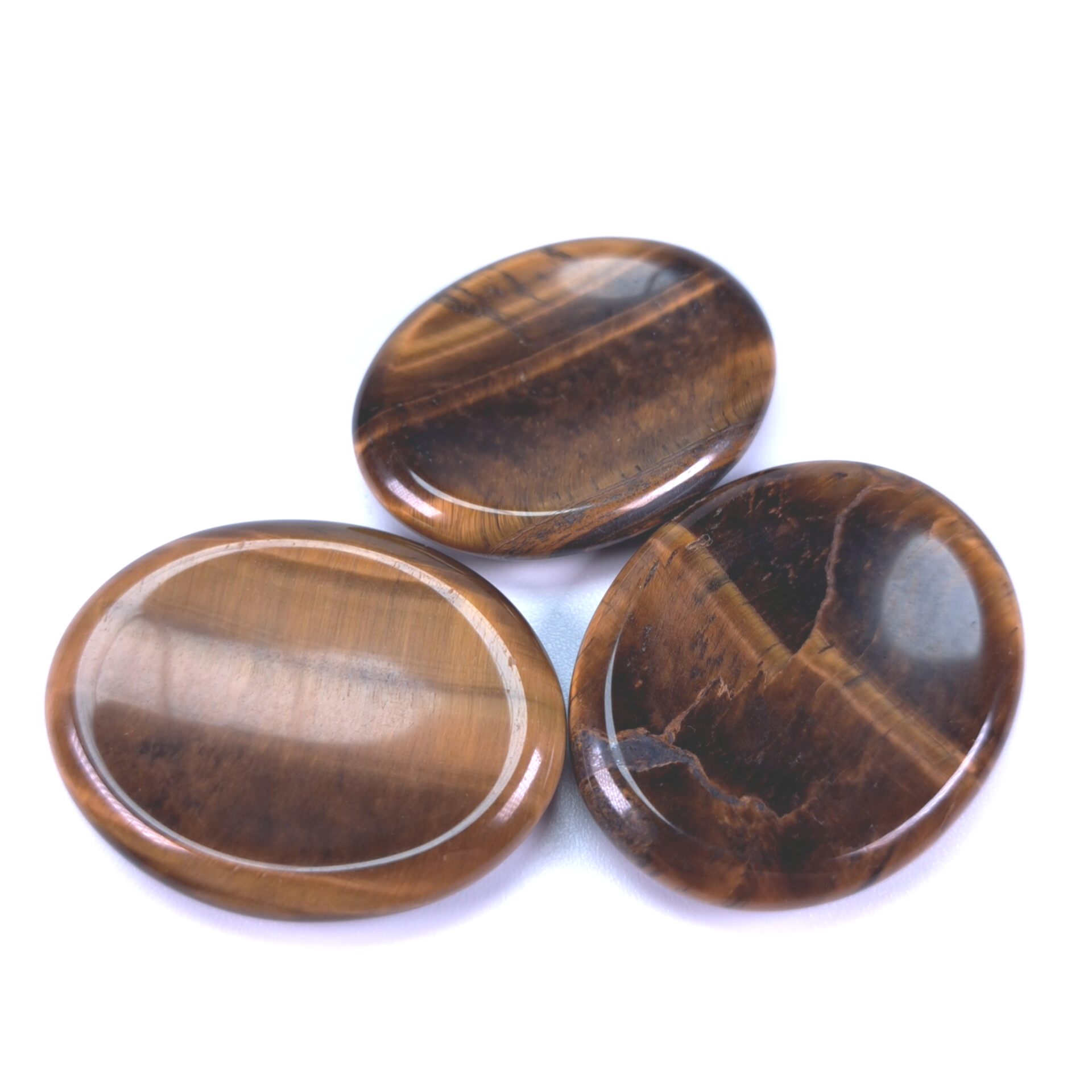 Tijgeroog Duimsteen | Worry stone | Stress steen