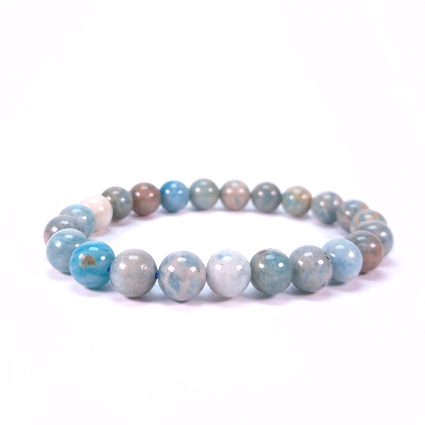 Amazoniet Peru 8mm (armband, kogel)