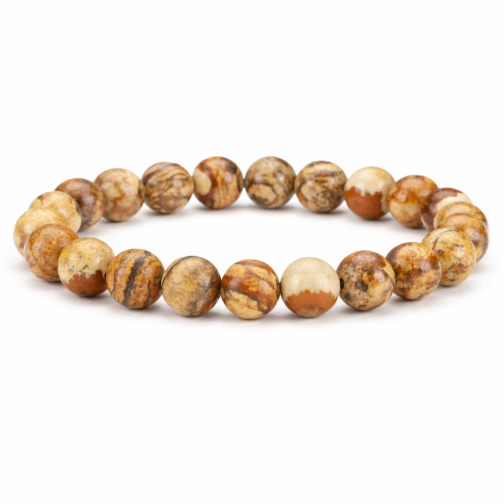 Landschapsjaspis armband rond