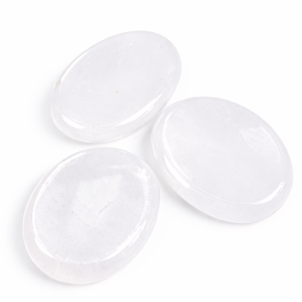 Bergkristal Duimsteen | Worry stone | Stress steen