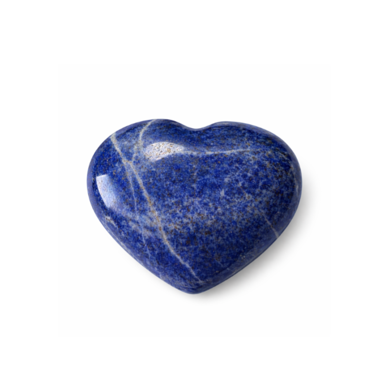 Lapis Lazuli hart met Pyriet