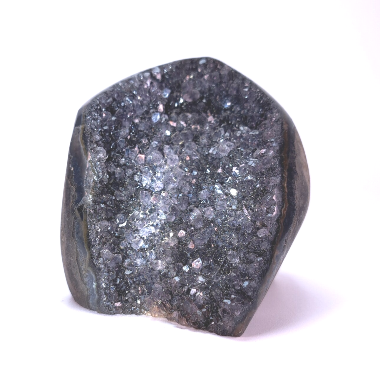 Amethist Uruguay cut base polished AMCB464