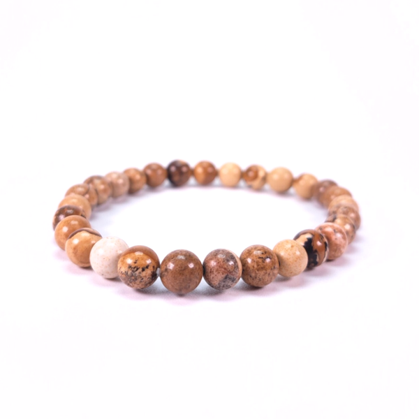 Landschapsjaspis 6mm (armband, kogel)