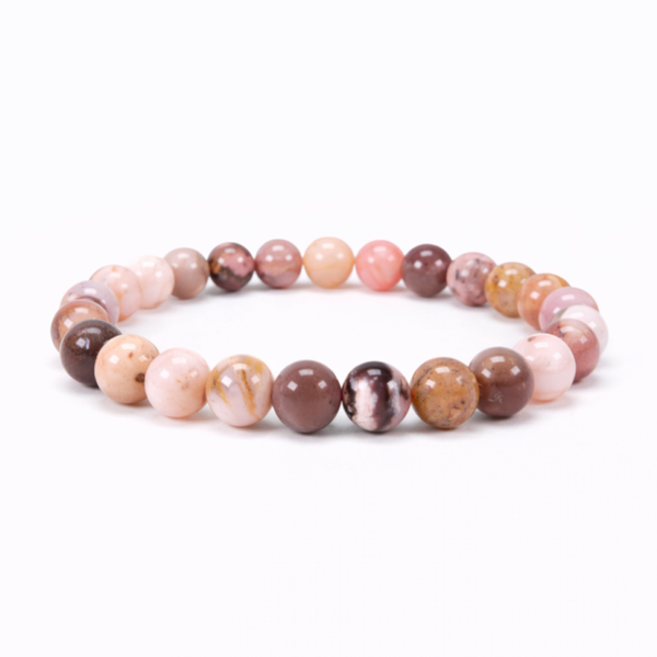 Roze Opaal armband 8 mm