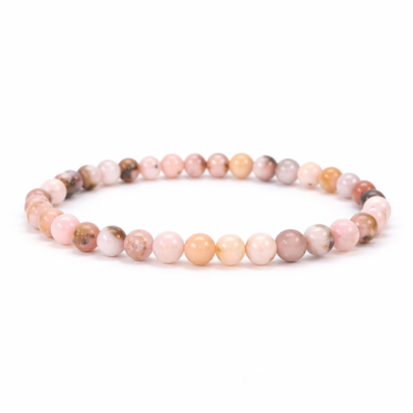 Roze Opaal armband 6 mm