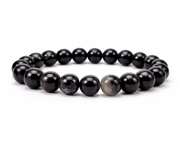 Zwarte Toermalijn 10mm (armband, kogel)