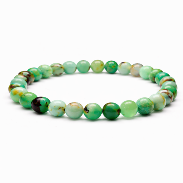 Chrysopraas armband rond